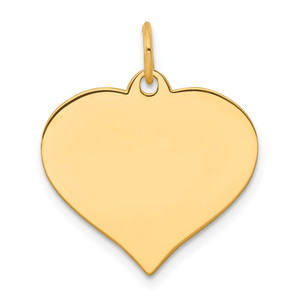 14K Heart Disc Charm - XM-E3095743-4373