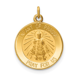 14k Infant of Prague Medal Charm - XR-248E4CA0-1435