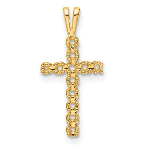 14k Latin Cross Pendant Mounting - PM-BB637A4E-7359