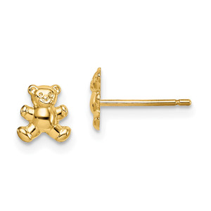 14k Madi K Teddy Bear Post Earrings - SE-8A014D3D-8705