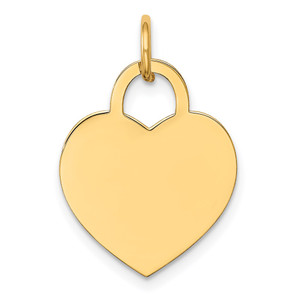 14k Medium Engravable Heart Charm - XM-A772667A-6281