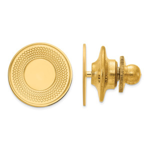 14k Men's Circular Textured Tie Tac