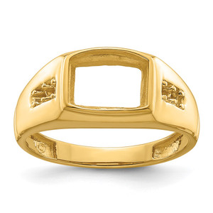 14k Mens Diamond and Onyx Ring Mounting - Y4-149B073C-3049