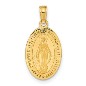 14k Miraculous Medal Pendant - M1-BC3CA5F2-8255
