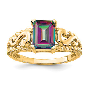 14k Mystic Topaz Ring