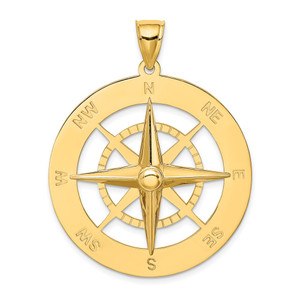14K Nautical Compass Charm - K7-7995DCD5-4630