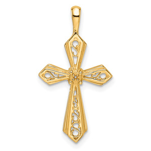 14k Passion Cross Pendant Mounting - PM-AB6731A9-3530