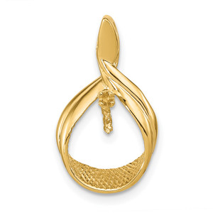 14k Pearl pendant mounting - XP-5FFAA6C4-6953