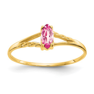 14k Pink Tourmaline Birthstone Ring - XB-7201EBB3-3184