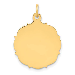 14k Plain .013 Gauge Engravable Disc Charm - XM-37B98840-4863