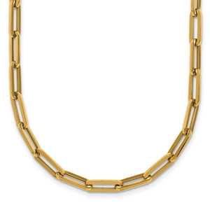 14k Polished 4mm Paperclip Link 18 inch Necklace - SF-A88A3897-2309