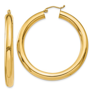 14k Polished 5mm Lightweight Hoop Earrings - T9-8EA4BF94-7210