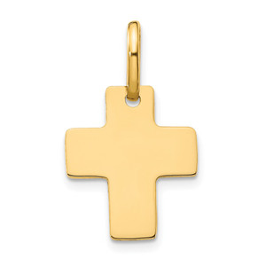 14k Polished Cross Charm - D3-F7657BE2-6907