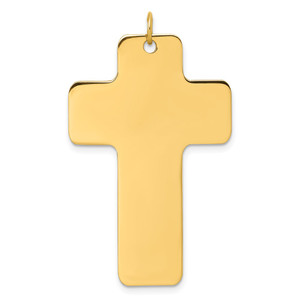 14k Polished Cross Charm - D5-927C0A77-3380