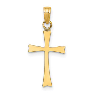 14K Polished Cross Charm - K8-C874CD0F-5366