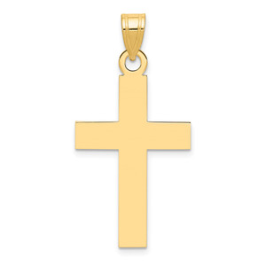 14k Polished Cross Charm - XR-C4A2697C-2456