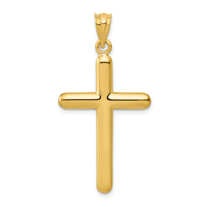 14k Polished Cross Pendant - C8-79DCF6F7-1129
