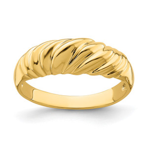 14k Polished Dome Ring - R7-0592A9DF-1599