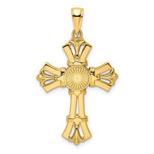 14K Polished Fancy Cross Pendant - K9-5E7FE7B2-6970
