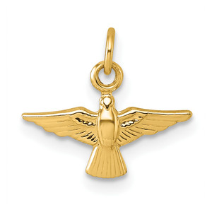 14k Polished Flying Dove Pendant - XR-7B6CD52D-8606