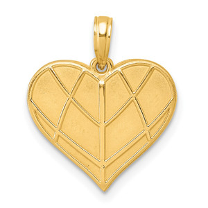 14K Polished Heart Pendant - D5-04881E7C-3486