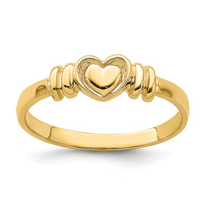 14k Polished Heart Ring - R7-E04422D0-3217