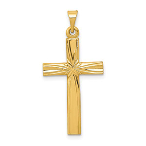 14k Polished Latin Cross Pendant - XR-303F768D-8962