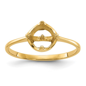 14k Polished Pearl Ring Mounting - Y1-1BF77036-3985