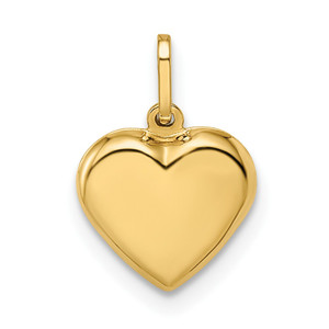 14k Polished Puffed Heart Pendant - YC-AC54BC96-1551