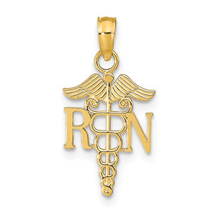 14k Polished R.N. Pendant - K9-213A344E-6830