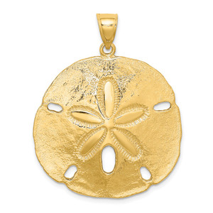14K Polished Sand Dollar Charm - K7-A54AE831-8106