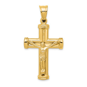 14K Reversible Crucifix Pendant - C3-4928D0B5-1359