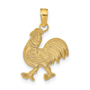 14K Rooster Pendant - D4-E59CC0DE-7483