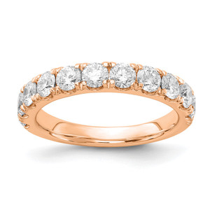 14k Rose Gold 1 1/2 carat Lab Grown Diamond VS/SI+ G+ Complete Wedding Band - RM-963D667A-2739