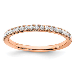 14k Rose Gold 1/4 carat Lab Grown Diamond VS/SI+ G+ Complete Wedding Band - RM-E7148C58-6377