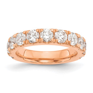 14k Rose Gold 2 carat Lab Grown Diamond VS/SI+ G+ Complete Wedding Band - RM-AD6A2F4A-1820