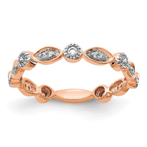 14k Rose Gold Diamond Fancy Band - RM-C9922197-4392