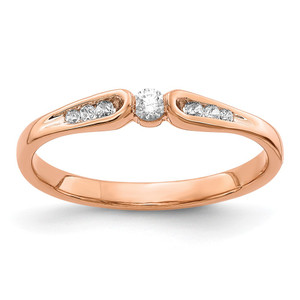 14k Rose Gold Diamond Ring - RM-055ABE9B-2590
