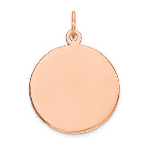 14K Rose Gold Round Disc Charm - XR-843E8EE4-2002