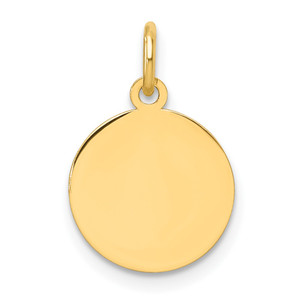 14K Round Disc Charm - XM-7A4F2EB6-6651