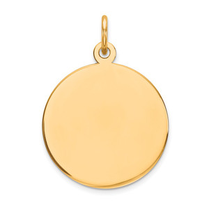 14K Round Disc Charm - XM-D5DEE7EE-9132