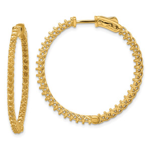 14k Round Hoop w/Safety Clasp Earring Mountings - XE-0CE2CA17-8697