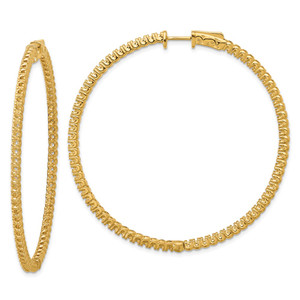 14k Round Hoop w/Safety Clasp Earring Mountings - XE-3403162E-2492