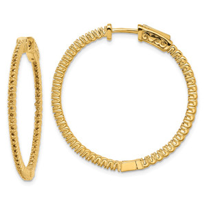 14k Round Hoop w/Safety Clasp Earring Mountings - XE-416B4E20-2615