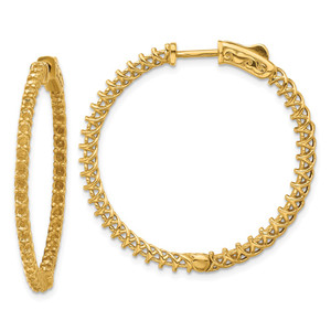 14k Round Hoop w/Safety Clasp Earring Mountings - XE-D2B35669-9270