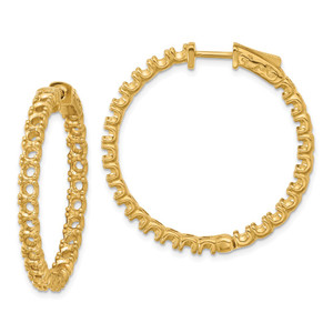 14k Round Hoop with Safety Clasp Earring Mountings - XE-BF6C84AB-9085