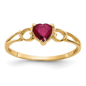 14k Ruby Birthstone Ring - XB-10991353-1953