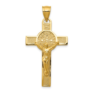 14k San Benito 2-Sided Crucifix Pendant - K6-432CCDBE-4832