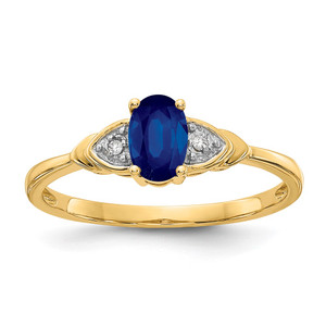 14k Sapphire and Diamond Ring - XB-2130AB2C-5495