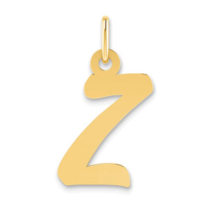 14k Small Script Initial Z Charm